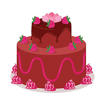 节日蛋糕,旗帜,巧克力,美味,蛋糕,巧克力蛋糕,糕点店,隔绝,设计,生日蛋糕,甜点,饼干,甜,糖果,奶油,糕点,矢量,插画