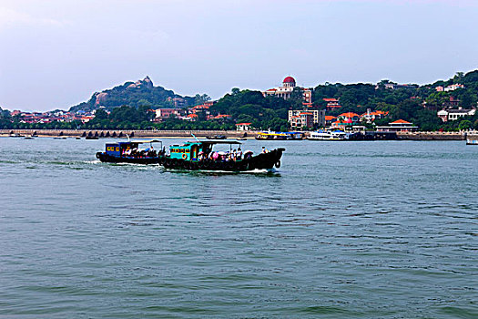 船,鼓浪屿,福建,亚洲