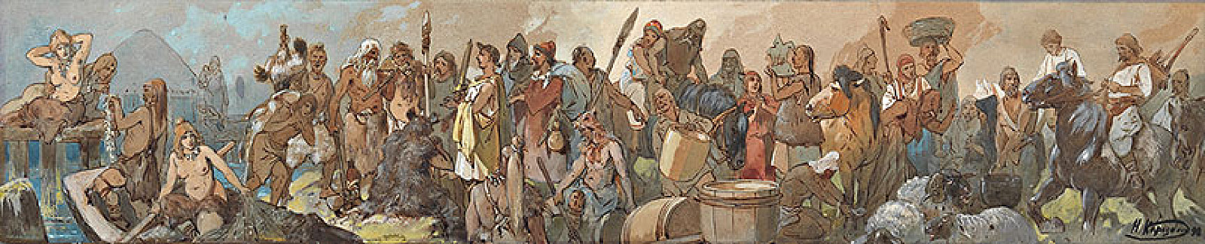 历史,交易,1898年,艺术家