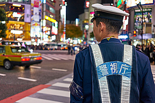 日本,警察,涩谷,东京