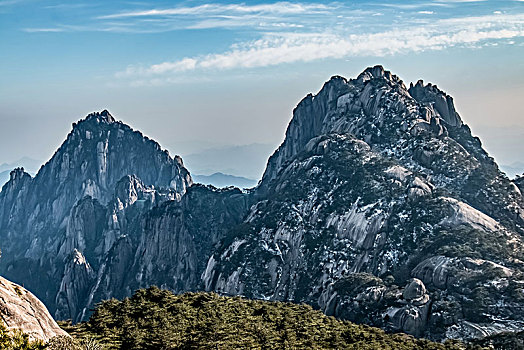 安徽省黄山市黄山风景区天海大峡谷自然景观