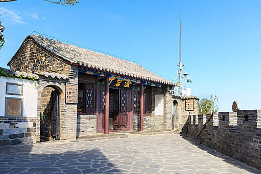 中国山东省蓬莱阁景区古建筑