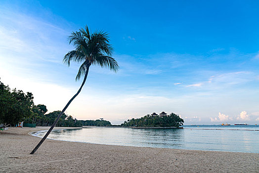 新加坡圣淘沙岛巴拉湾海滩