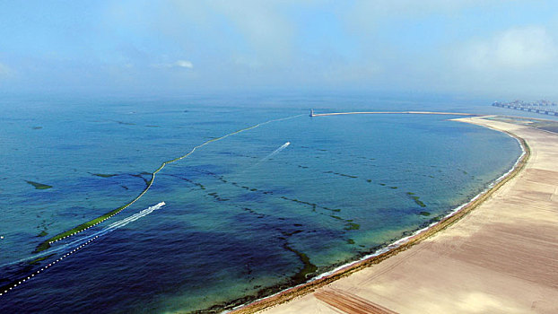 300米高空俯瞰海龙湾,碧波万顷游船穿梭宛如仙境