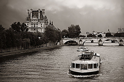 巴黎,塞纳河,桥,历史建筑