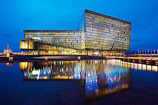 冰岛,雷克雅未克,音乐厅,会议,中心,玻璃幕墙,设计
