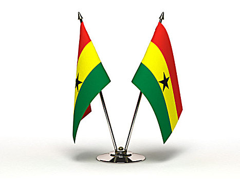 微型,旗帜,加纳,隔绝
