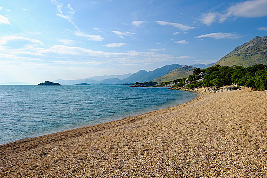 海滩,湖,国家公园,靠近,黑山,欧洲