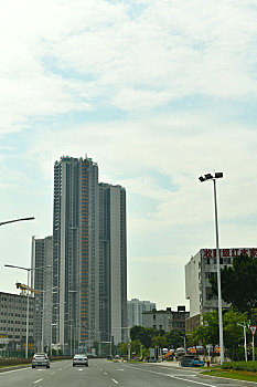 广东珠海,横琴粤澳深度合作区城市街景