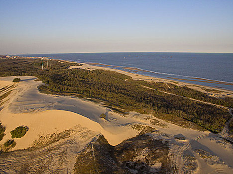 秦皇岛,翡翠岛,沙漠,大海,自然,风景,航拍,奇特,地质,沙丘,海滩,黄金海岸