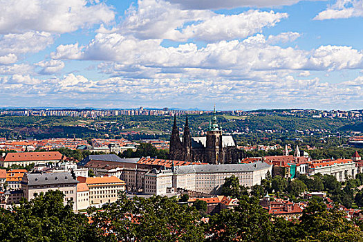 全景,布拉格城堡,捷克共和国