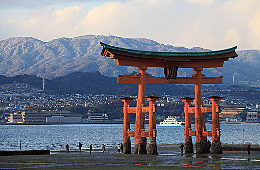 日本,宫岛,漂浮,日本神道,宗教,纪念建筑