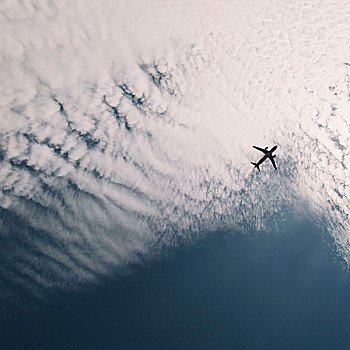 飞机,空中,上方,伊比萨岛