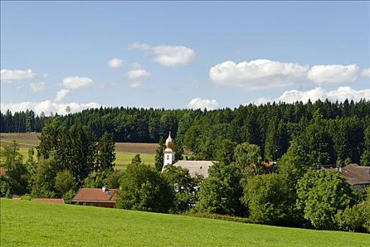小教堂,上巴伐利亚,德国,欧洲