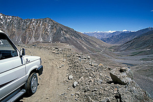 汽车,道路,世界,山谷,查谟-克什米尔邦,印度,喜马拉雅山,北印度,亚洲