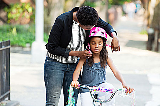 母亲,调整,自行车头盔