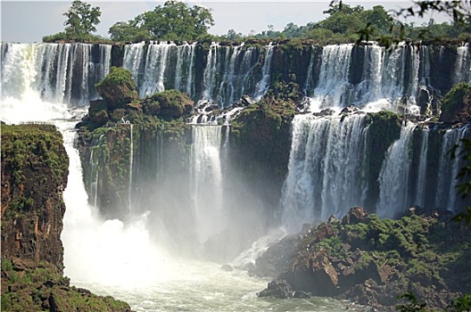 壮观,伊瓜苏,瀑布,米西奥内斯省,北方,阿根廷