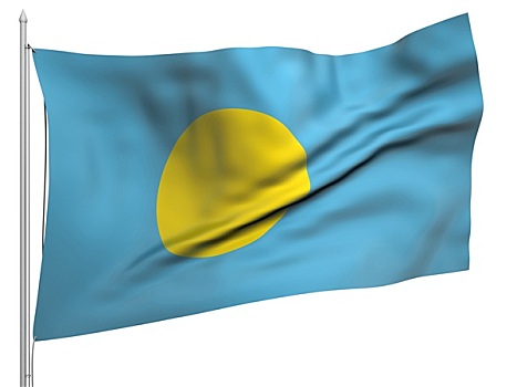 飞,旗帜,帕劳,国家
