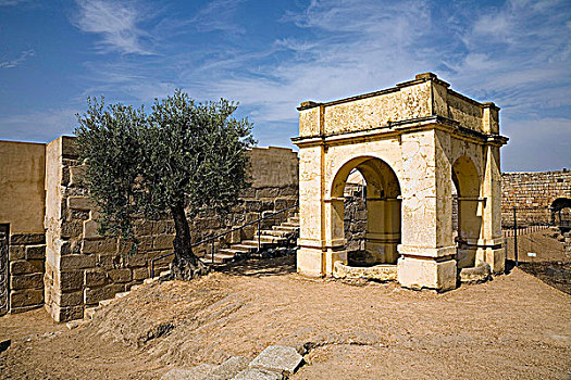 凉亭,阿拉伯,要塞,阿尔卡萨瓦城堡,梅里达,西班牙,2007年