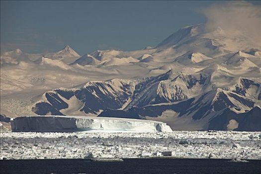 冰山,受困,浮冰,南极