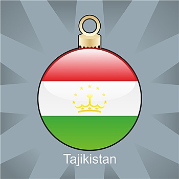 塔吉克斯坦,旗帜,圣诞节,形状