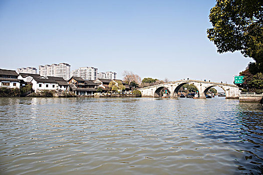 拱宸桥,京杭大运河,广角
