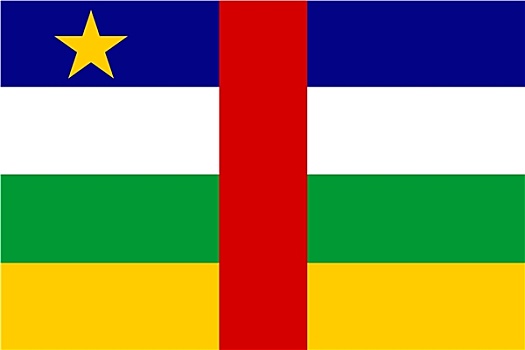 中非共和国,旗帜