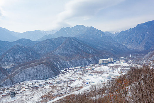 陕西秦岭太白县鳌山风光