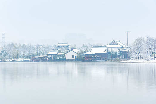 杭州湘湖雪景