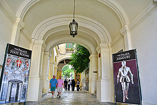 马耳他总统府进口廊道