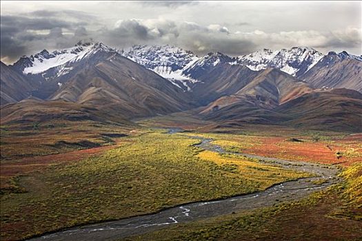 阿拉斯加山脉,德纳利国家公园和自然保护区,阿拉斯加,美国,北美