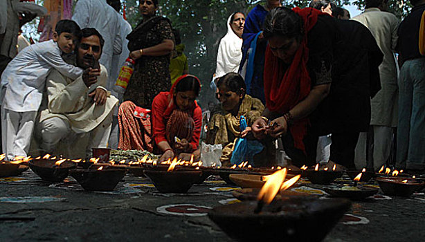 印度人,祈祷,节日,神祠,东方,斯利那加,克什米尔,神圣,印度,堵塞