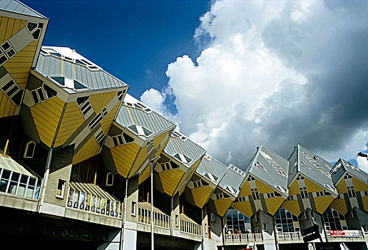 未来,房子,建筑师,盛开,鹿特丹,荷兰南部,荷兰,欧洲