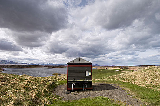 卫生间,乡村,靠近,斯奈山半岛,冰岛