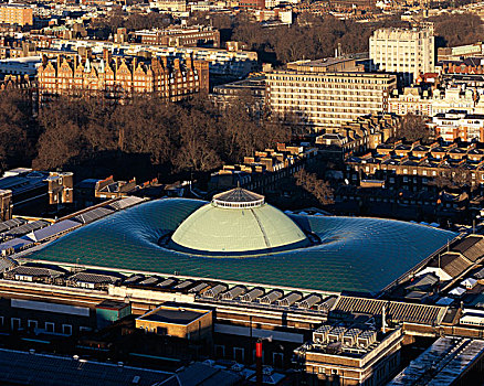 大英博物馆,伦敦,新,玻璃屋顶,城市,屋顶,中心