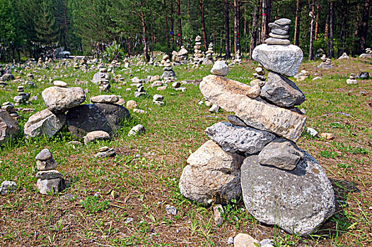 石头,石庭院,地区,共和国,布里亚特国,西伯利亚,俄罗斯联邦,欧亚大陆
