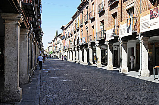 街道,主要街道,步行街,历史,地区,阿尔卡拉城,西班牙,欧洲