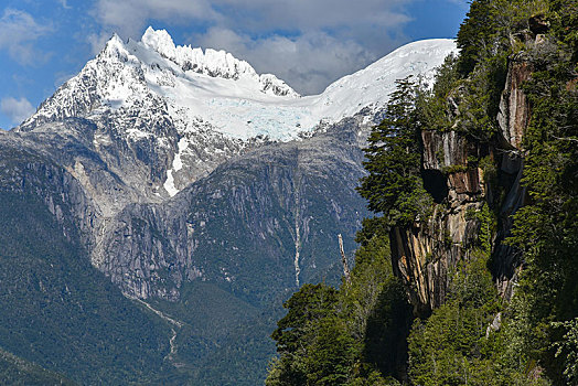 冰河,泻湖,国家公园,区域,巴塔哥尼亚,智利,南美