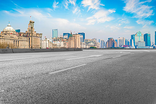 上海陆家嘴建筑和道路交通
