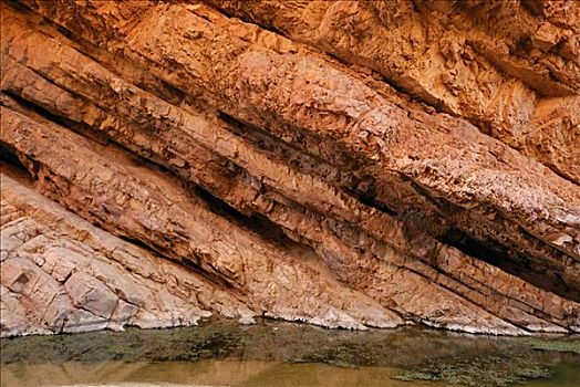 结构,石头,层理,地层,间隙,西部,山脉,北领地州,澳大利亚