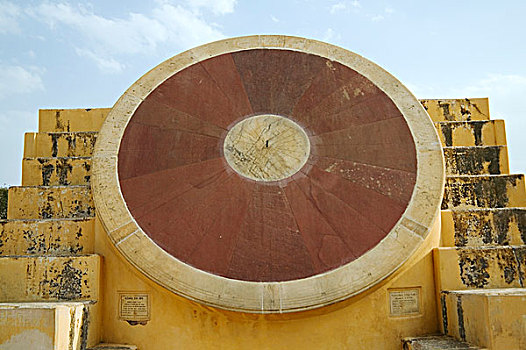 巨大,日晷,简塔曼塔天文台,观测,斋浦尔,拉贾斯坦邦,印度