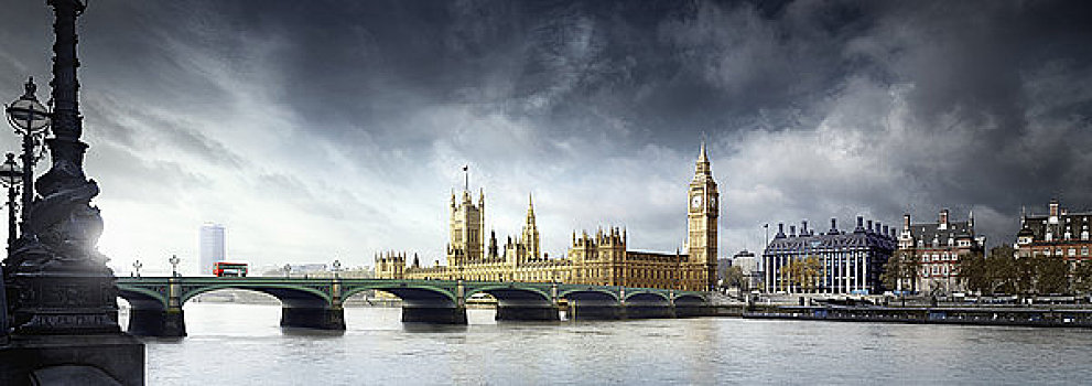 英格兰,伦敦,议会大厦,风景,威斯敏斯特桥
