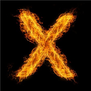 燃烧,字母x