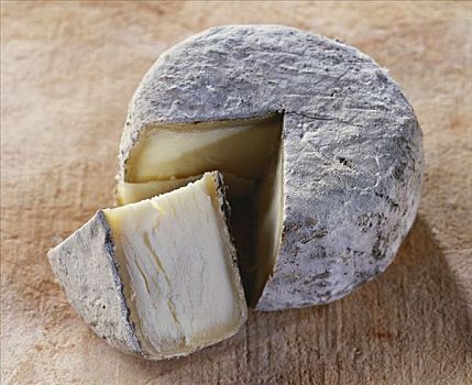 法国,山羊乳酪,褐色背景