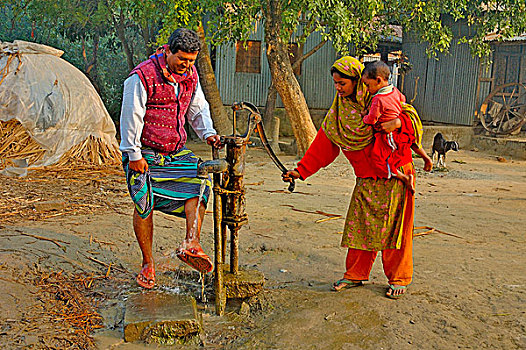 孟加拉人,情侣,乡村,孟加拉,十二月,2007年