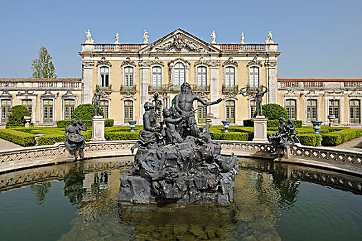 雕塑,喷泉,国家宫,格鲁斯宫,辛特拉,里斯本,葡萄牙