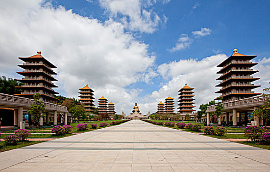 台湾,高雄,佛光山,佛陀纪念馆,佛陀纪念馆全景