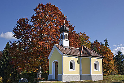 小教堂,玛丽亚,靠近,上巴伐利亚,巴伐利亚,德国