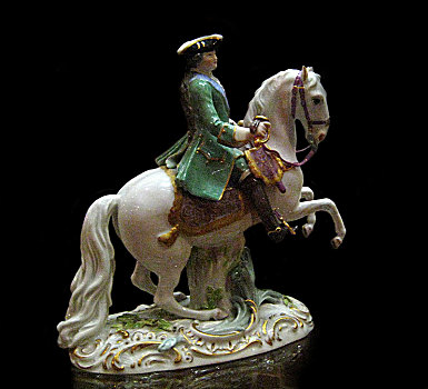 骑马,头像,皇后,凯萨琳二世,救生哨,制服,艺术家