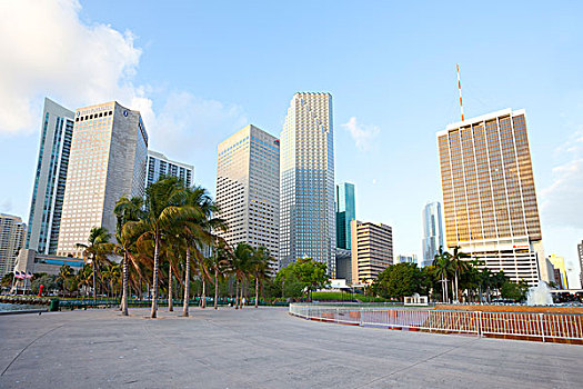 海湾公园,市区,建筑,迈阿密,佛罗里达,美国